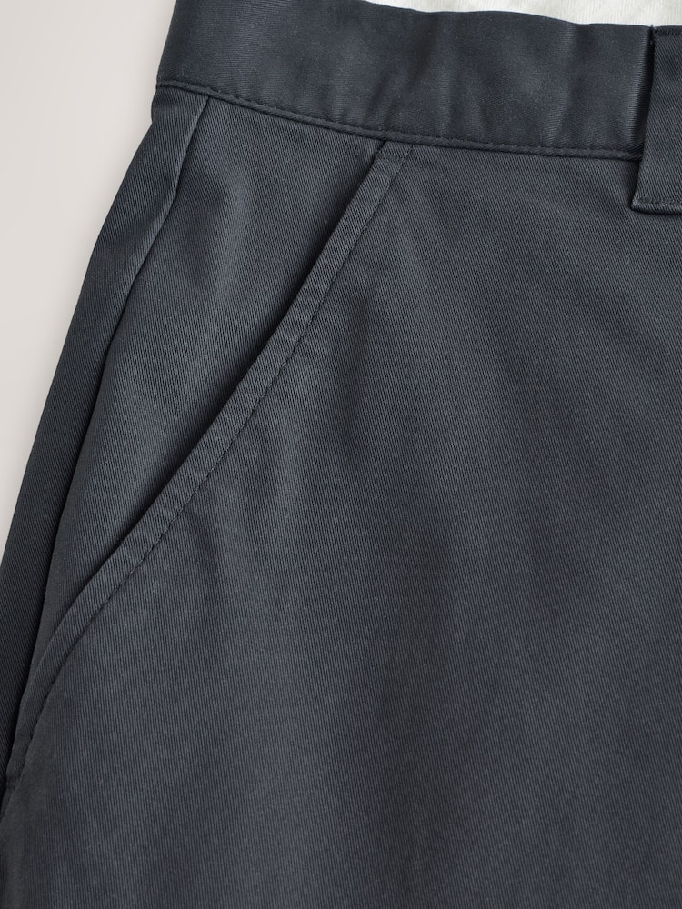 Charcoal Grey Slim Fit Cotton Rich Stretch Chinos - Image 5 of 5