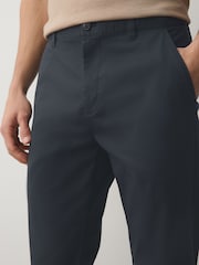 Charcoal Grey Slim Fit Cotton Rich Stretch Chinos - Image 6 of 11