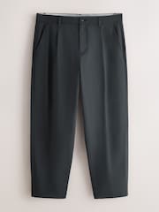Charcoal Grey Barrel Fit Cotton Rich Stretch Chinos - Image 7 of 10
