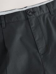 Charcoal Grey Barrel Fit Cotton Rich Stretch Chinos - Image 8 of 10