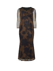 Yours Curve Limited Floral Blur Bust Detail Dress - Slika 5 iz 5