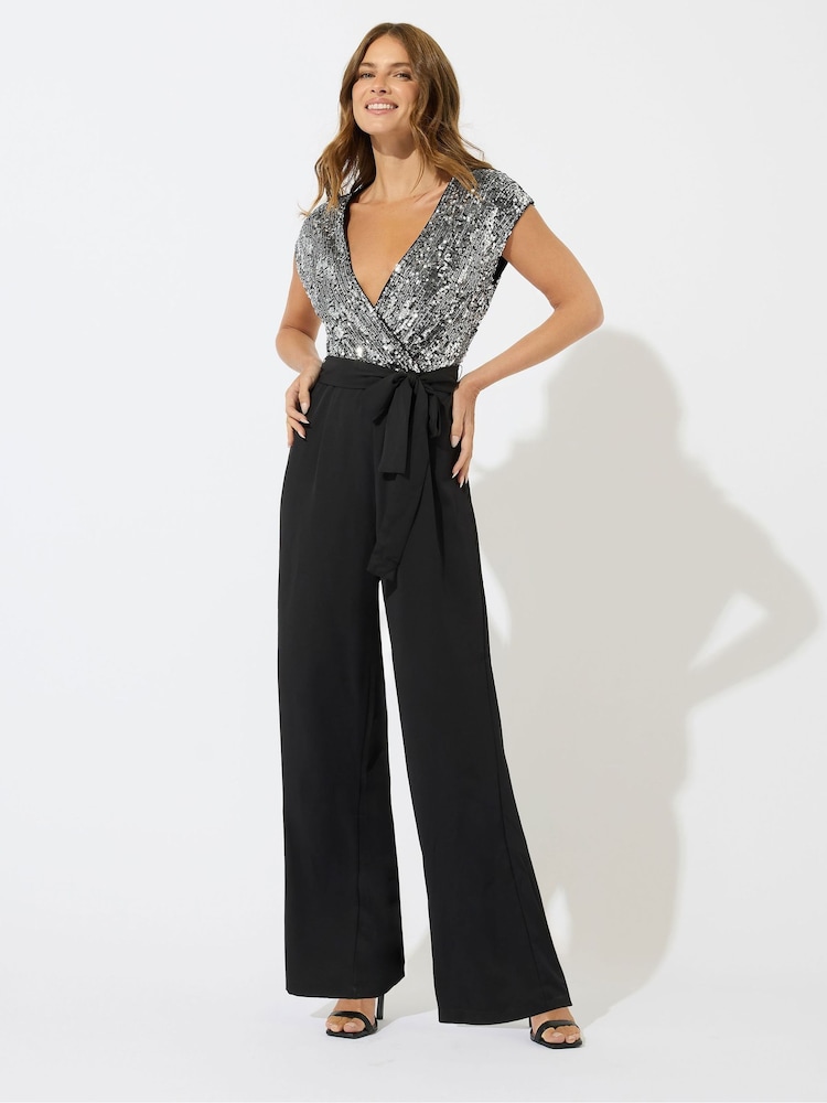 M&Co Sequin 2-In-1 Jumpsuit - Imagem 2 de 5