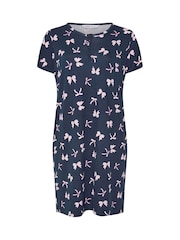 Yours Curve Blue Soft Touch Placket Nightdress - Image 3 of 3