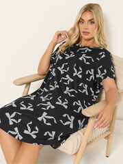 أسود - Yours Curve Soft Touch Nightdress - صورة 3 من 5
