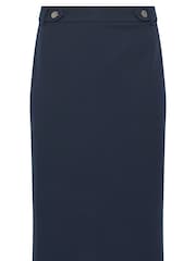 M&Co Blue Tailored Pencil Skirt - Image 5 of 5