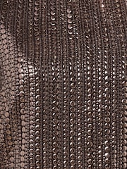 Long Tall Sally Brown Short Sleeve Sequin Top - Image 4 of 5