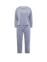 Yours Curve Blue Super Luxe Pyjamas Set - Image 6 of 6