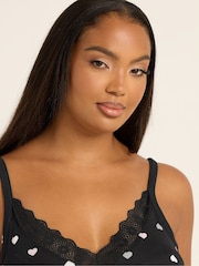 Yours Curve Black Soft Touch Midaxi Chemise - Image 4 of 5