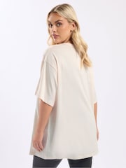Yours Curve Pink Short Sleeve Novelty Relaxed T-Shirt - Image 3 of 5