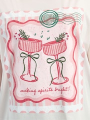 Yours Curve Pink Short Sleeve Novelty Relaxed T-Shirt - Image 4 of 5