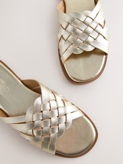Gold Forever Comfort® Weave Mule Sandals - Image 4 of 5