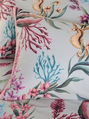 Natural Cotton Nautical Sea Duvet Cover and Pillowcase Set - Image 4 of 4