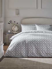 2 Pack Grey Circle Geo Reversible Duvet Cover and Pillowcase Set - Image 2 of 11