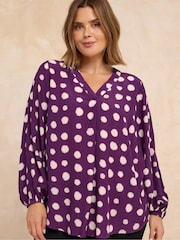 Evans Pink Pleated Swing Top - Image 1 of 5