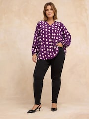 Evans Pink Pleated Swing Top - Image 2 of 5