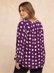 Evans Pink Pleated Swing Top - Image 3 of 5