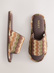 Multi Crochet Mule Slippers - Image 1 of 8