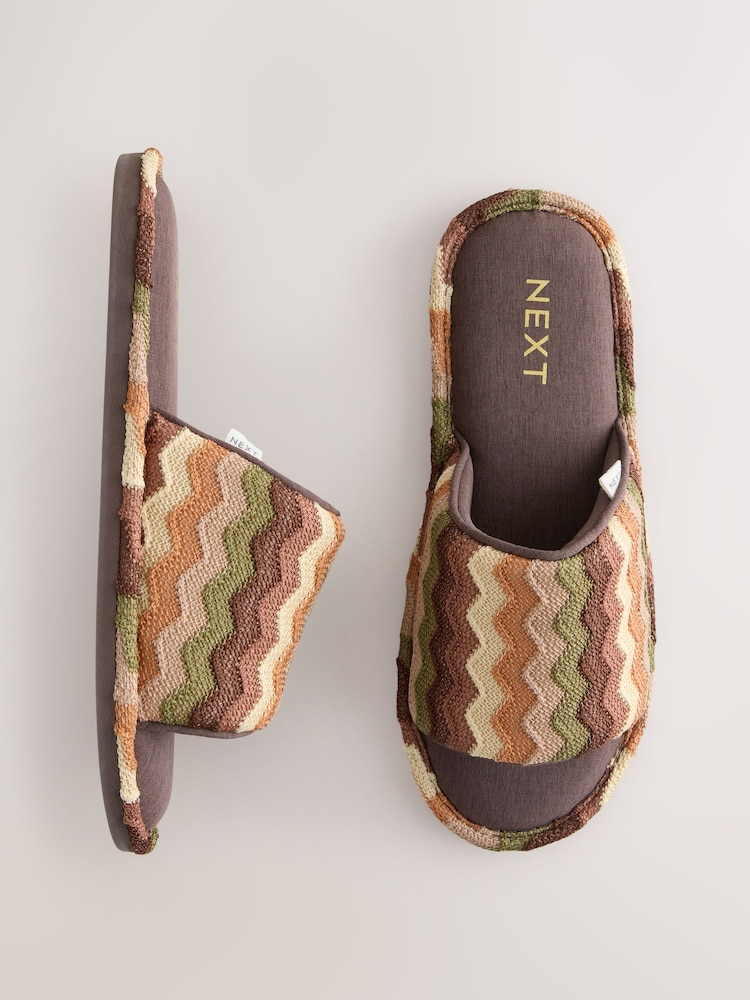 Multi Crochet Mule Slippers - Image 1 of 8