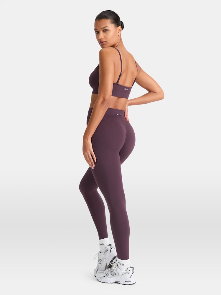 TALA Purple Sculpt Seamless Scrunch Leggings - Image 2 of 3 TALA Purple Sculpt Seamless Scrunch Leggings - Image 2 of 3