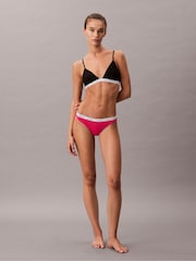 Calvin Klein Vibrant Pink Icon Logo Thongs - Image 5 of 6