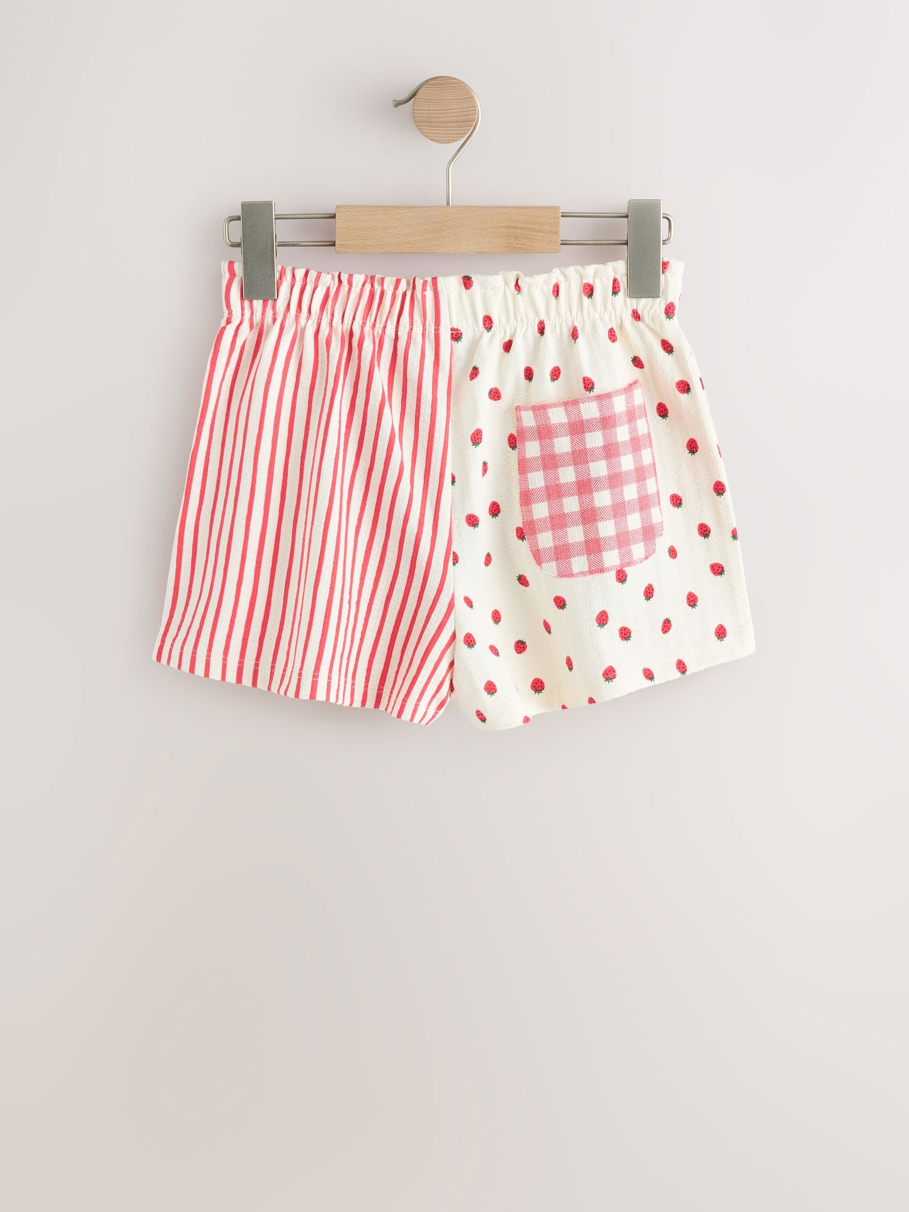 Buy Ecru/Red Stripe Strawberry Shorts (3mths-7yrs) from Next USA