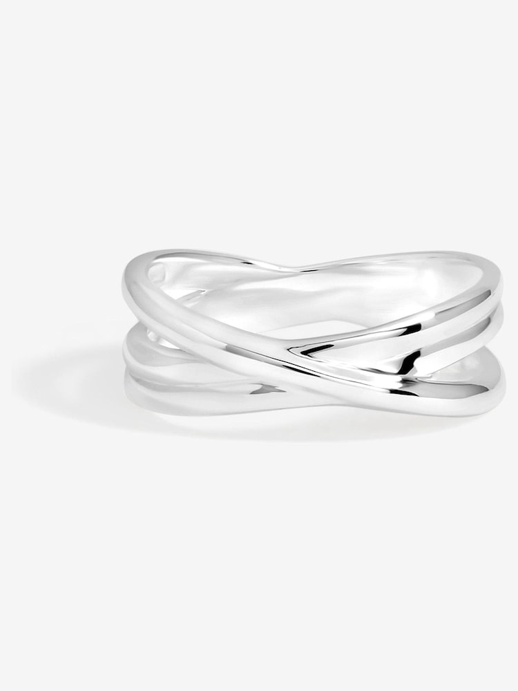 Simply Silver 925 Sterling Silver Polished Ring - Image 1 of 3