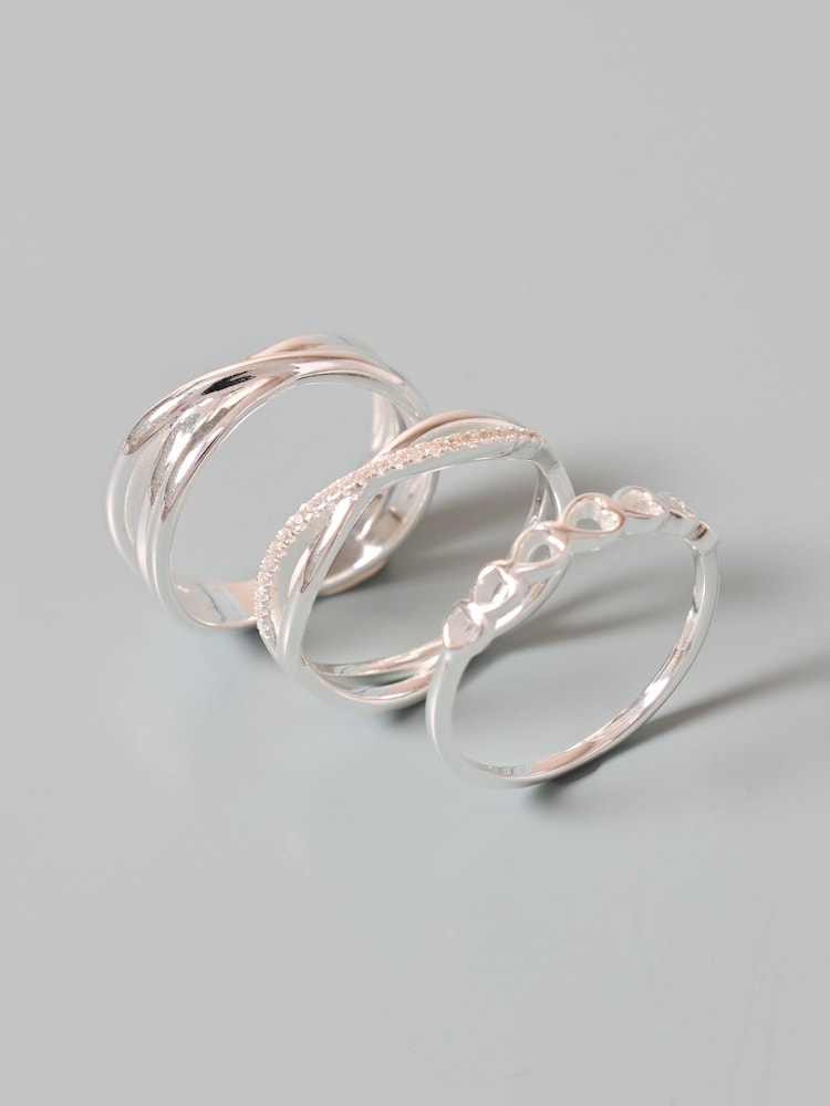 Simply Silver 925 Sterling Silver Polished Ring - Image 3 of 3