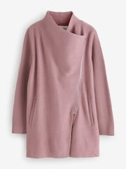 Phase Eight Pink Byanca Zip Knit Coat - Image 1 of 1