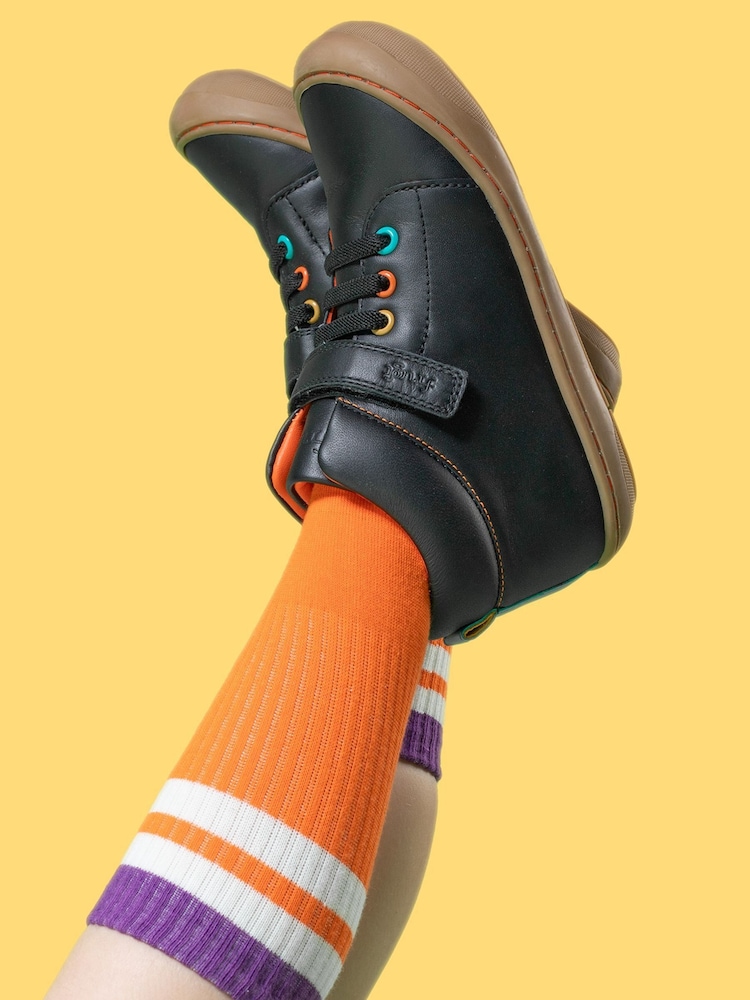 Frugi Cape Stretch Lace Black Boots - Image 1 of 6