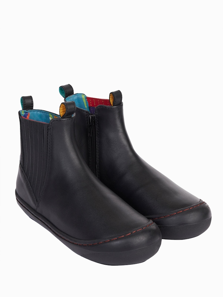 Frugi Lake Easy On Black Boots - Image 2 of 6 Frugi Lake Easy On Black Boots - Image 2 of 6