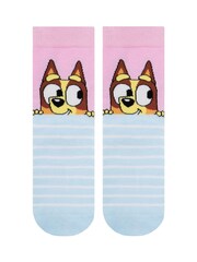 Character Pink Bluey And Bingo 3 Pack Ankle Socks - Image 2 of 5