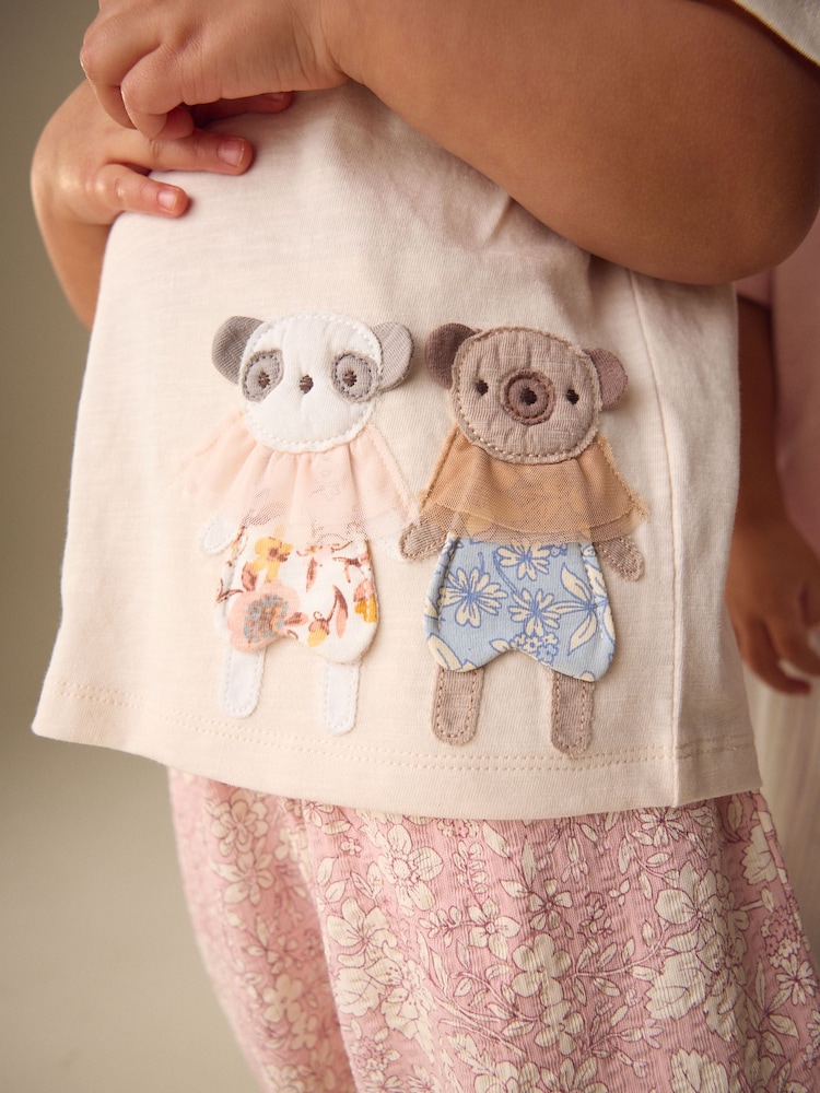 粉色/藍色 - 上衣和長褲 2 件式套裝(3 個月–7 歲) - 圖片 4/4 粉色/藍色 - 上衣和長褲 2 件式套裝(3 個月–7 歲) - 圖片 4/4