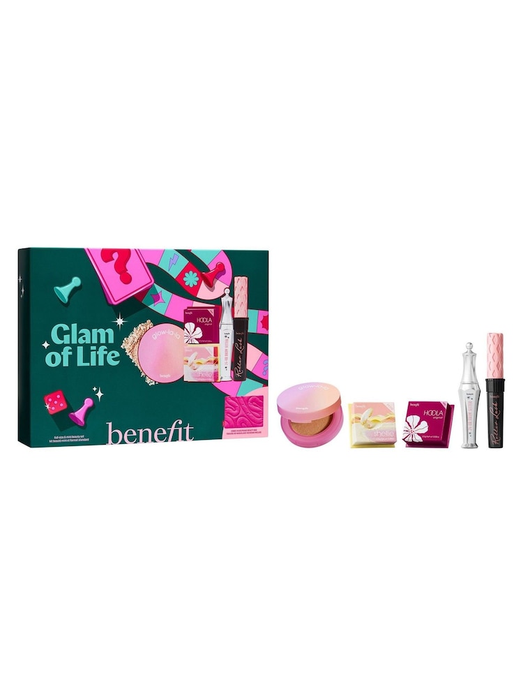 Benefit Glam of Life Mascara, Brow and Cheek 5piece Makeup Gift Set (Worth Over £120), with Limited Edition Beauty Bag - Image 1 of 6