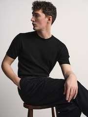 The Set 2 Pack Rib Knitted Short Sleeve Jumpers Black/Green - Image 6 of 12