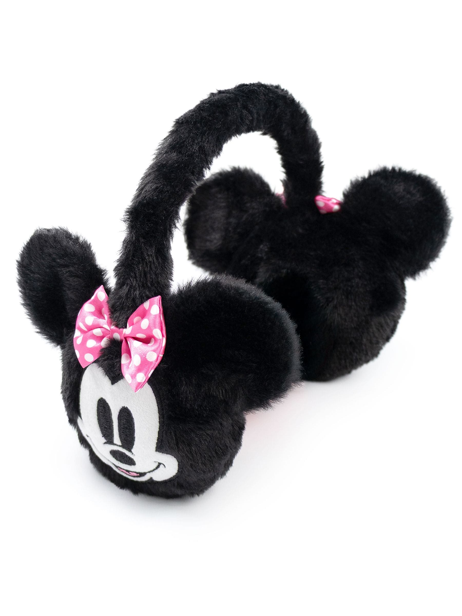 Disney Girls Black Minnie Mouse Earmuffs | Fluffy Material For Keeping Warm | Cartoon Character Accessories For | One Size | Winter Wear Merch - Image 4