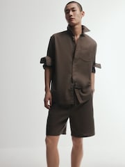 The Set 2 Pack Linen Cotton Relaxed Fit Long Sleeve Shirt - Picha 1 kati ya 14