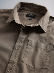 The Set 2 Pack Linen Cotton Relaxed Fit Long Sleeve Shirt - Picha 14 kati ya 14