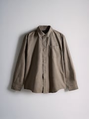 The Set 2 Pack Linen Cotton Relaxed Fit Long Sleeve Shirt - Picha 4 kati ya 14