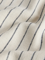 The Set 2 Pack Linen Cotton Relaxed Fit Short Sleeve Shirt Black/Ecru - Image 7 of 8