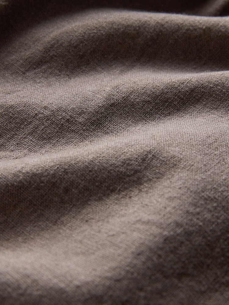 The Set 2 Pack Linen Cotton Relaxed Fit Wide Leg Pull On Trousers - Imagen 15 de 15