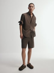 The Set 2 Pack Linen Cotton Relaxed Fit Pull On Shorts - Picha 1 kati ya 12