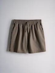 The Set 2 Pack Linen Cotton Relaxed Fit Pull On Shorts - Picha 4 kati ya 12