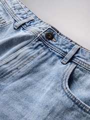 The Set 2 Pack Blue/Ecru Cotton Denim Jorts Blue/Ecru - Image 10 of 11