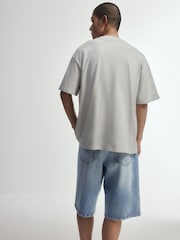 The Set 2 Pack Blue/Ecru Cotton Denim Jorts Blue/Ecru - Image 5 of 11