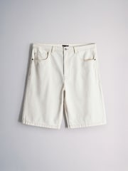 The Set 2 Pack Blue/Ecru Cotton Denim Jorts Blue/Ecru - Image 8 of 11