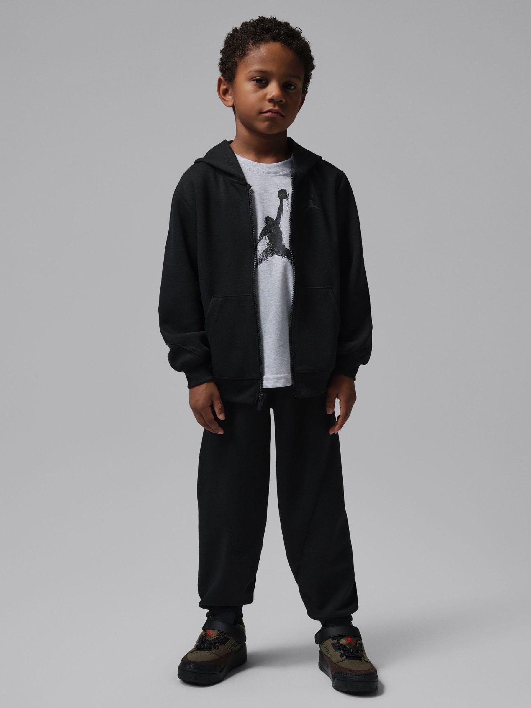 JORDAN BRAND ジャージセットアップ 黒 Ｍ Buy Jordan Black Michael Core Full Zip Pull Over Tracksuit from
