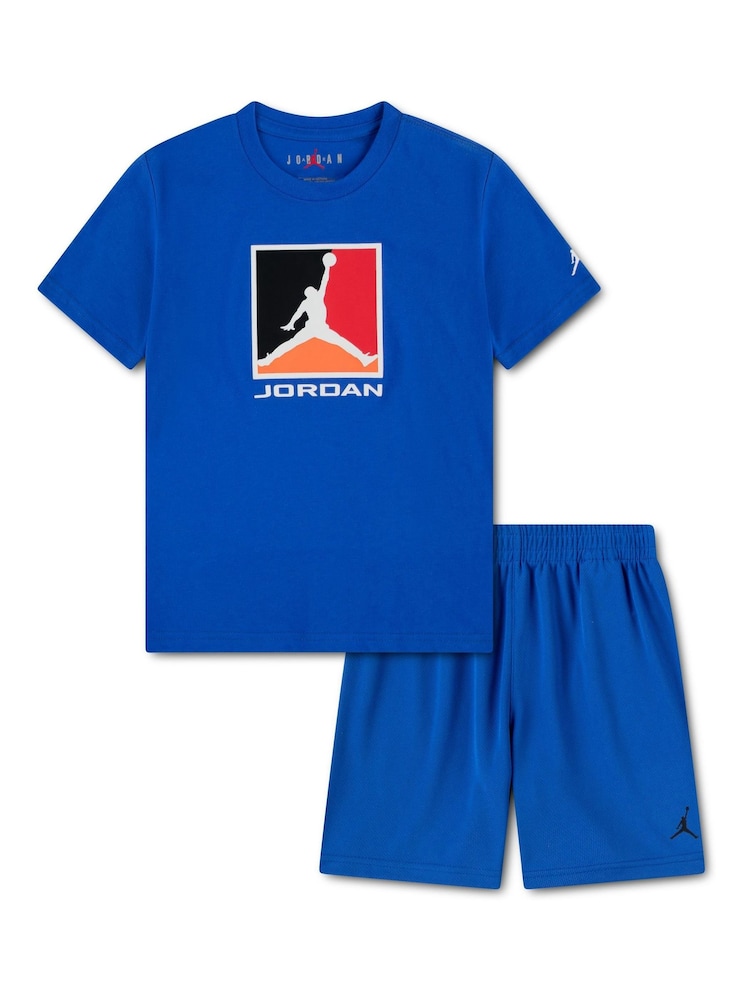 Jordan Blue MJ Baseline Mesh Shorts Set - Image 1 of 3