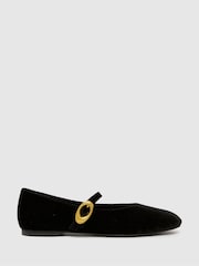 Schuh EC Lune Velvet Ballerina - Image 1 of 4