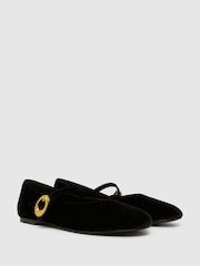 Schuh EC Lune Velvet Ballerina - Image 2 of 4