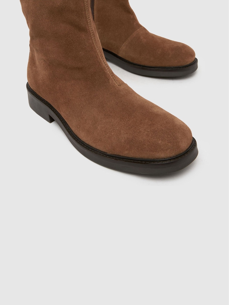 Castanho - Schuh Dario Square Toe Black Boots - Imagem 3 de 3 Castanho - Schuh Dario Square Toe Black Boots - Imagem 3 de 3